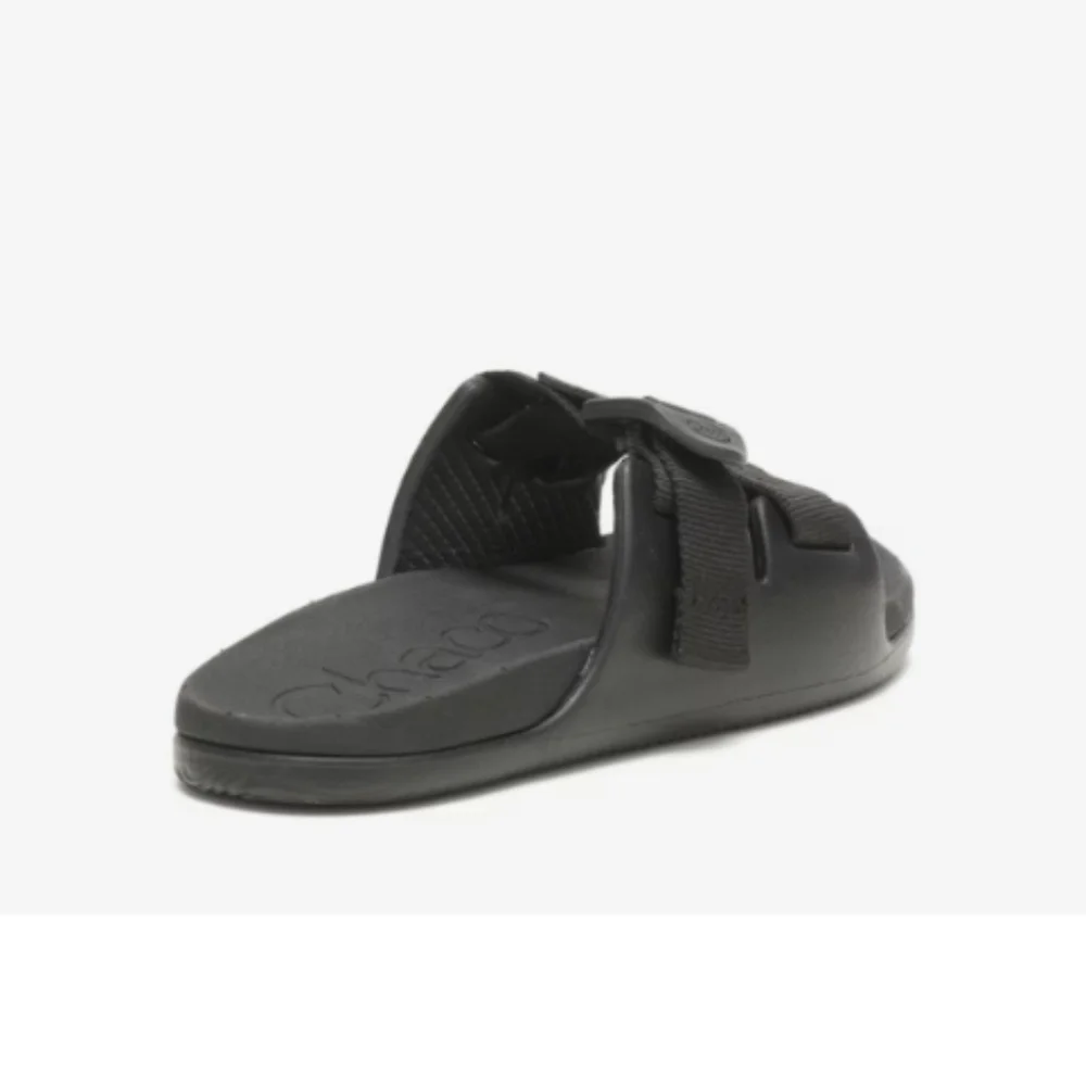 NIB Chaco Chillos Slide Sandals Black Adjustable Strap Sandal Kids Size 4